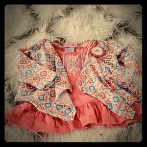 Top with attached Cardigan